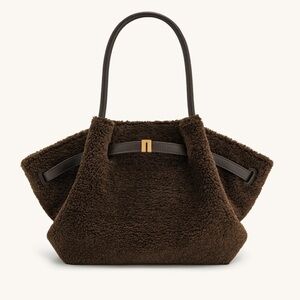 JW PEI - Hana Medium Faux Fur Tote Bag - Mocha Brown
